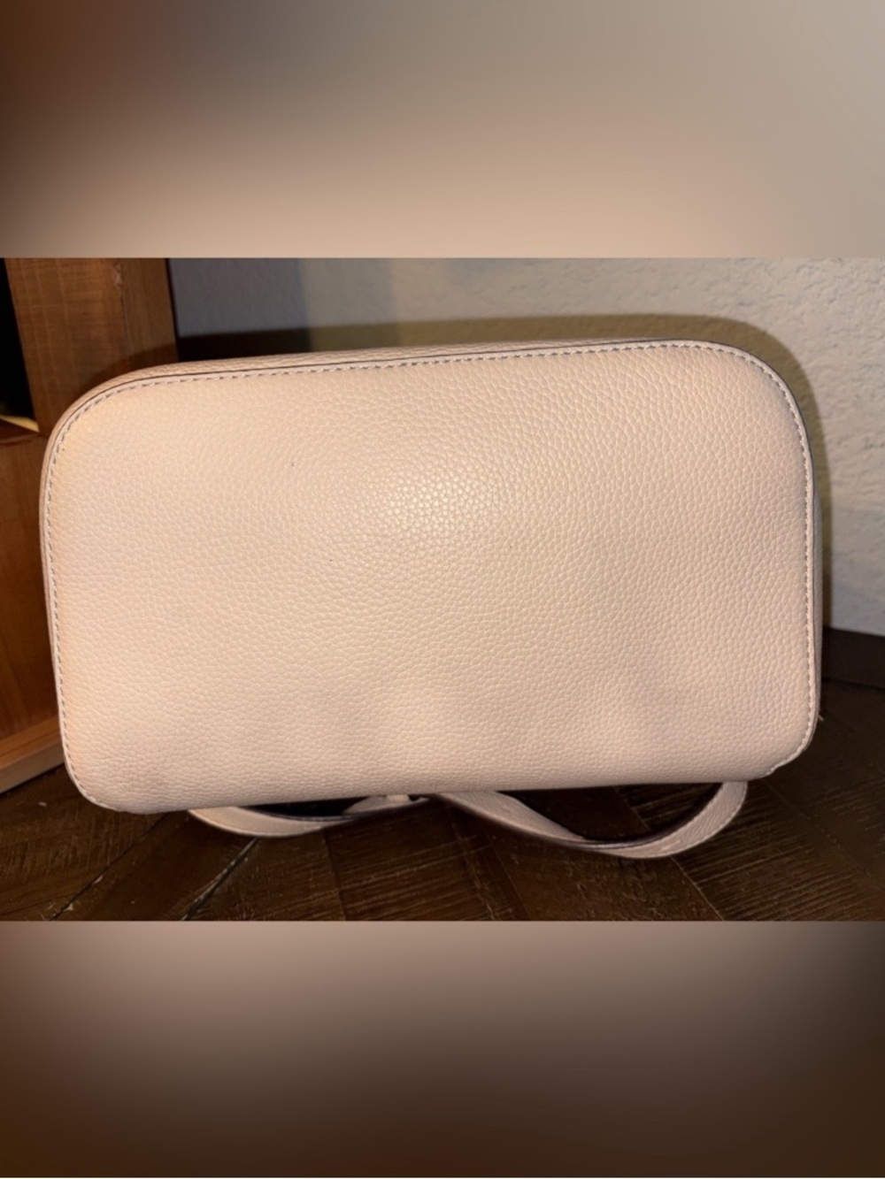 kate spade Cream Pebbled Leather Drawstring Backpack - NWOT - Picture 7 of 12